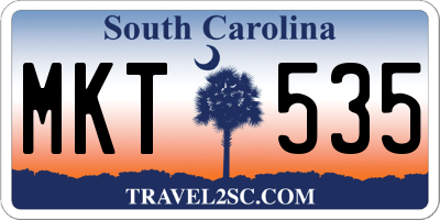 SC license plate MKT535