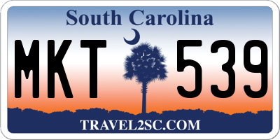 SC license plate MKT539