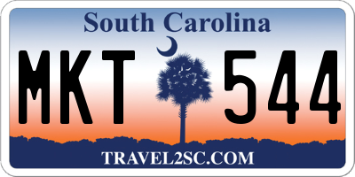 SC license plate MKT544