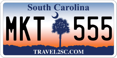 SC license plate MKT555