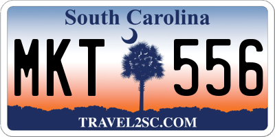 SC license plate MKT556