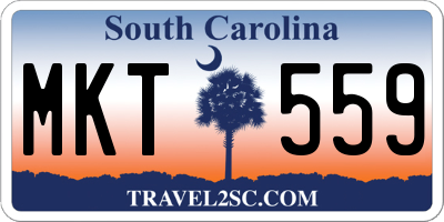 SC license plate MKT559