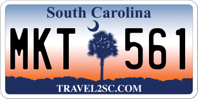 SC license plate MKT561