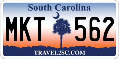 SC license plate MKT562