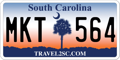 SC license plate MKT564