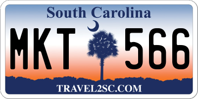 SC license plate MKT566