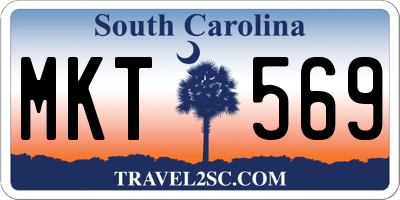 SC license plate MKT569
