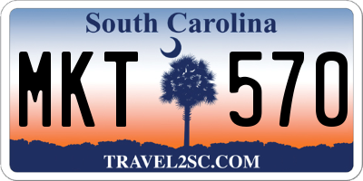 SC license plate MKT570
