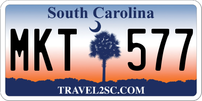 SC license plate MKT577