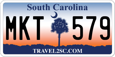 SC license plate MKT579