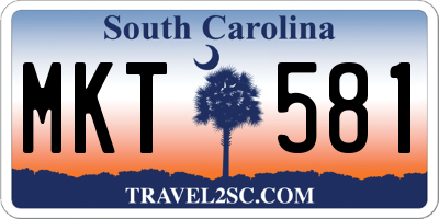 SC license plate MKT581