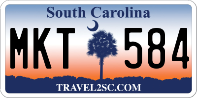 SC license plate MKT584