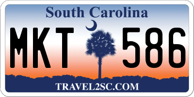 SC license plate MKT586