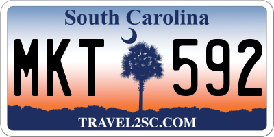 SC license plate MKT592