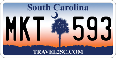 SC license plate MKT593