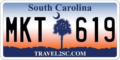 SC license plate MKT619