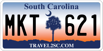 SC license plate MKT621