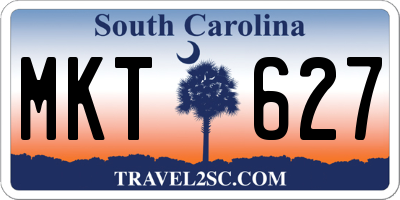 SC license plate MKT627