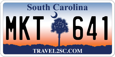 SC license plate MKT641