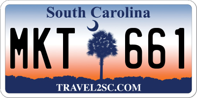 SC license plate MKT661