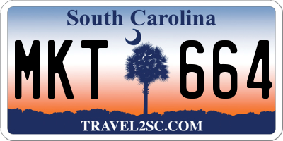 SC license plate MKT664
