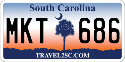 SC license plate MKT686