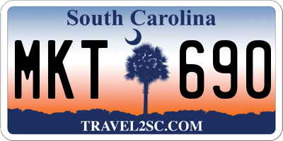 SC license plate MKT690