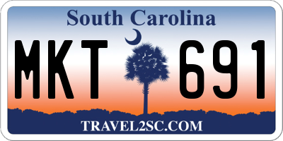 SC license plate MKT691
