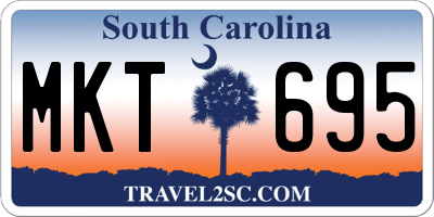 SC license plate MKT695