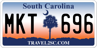 SC license plate MKT696