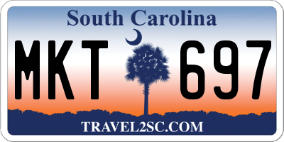 SC license plate MKT697