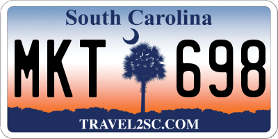 SC license plate MKT698