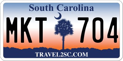 SC license plate MKT704