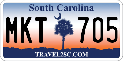 SC license plate MKT705