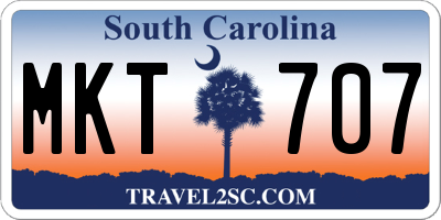 SC license plate MKT707