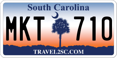 SC license plate MKT710