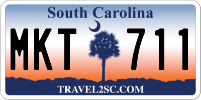 SC license plate MKT711