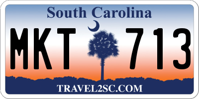 SC license plate MKT713