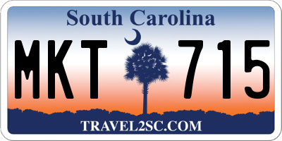SC license plate MKT715