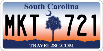 SC license plate MKT721