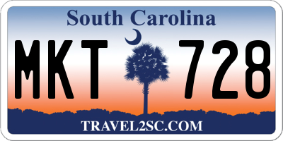 SC license plate MKT728