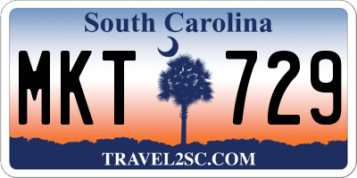 SC license plate MKT729