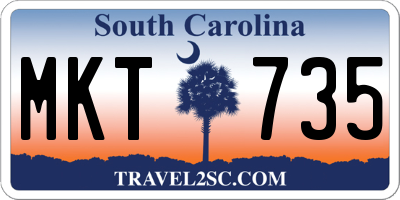 SC license plate MKT735