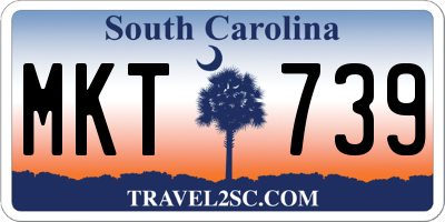 SC license plate MKT739