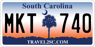 SC license plate MKT740
