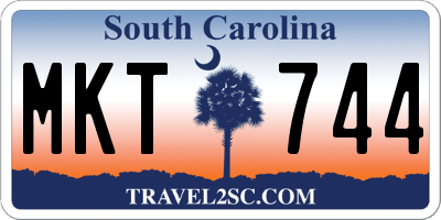 SC license plate MKT744