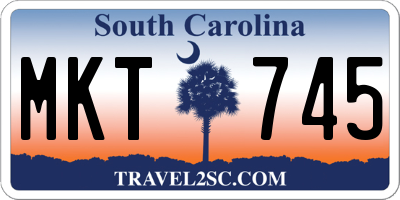SC license plate MKT745