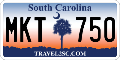 SC license plate MKT750