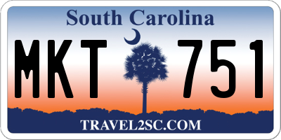 SC license plate MKT751