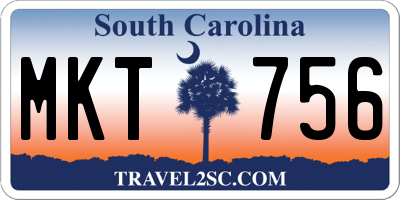 SC license plate MKT756